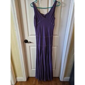 Alex Evenings Women's Purple strapless with shawl beaded Dress Size 10 Vintage